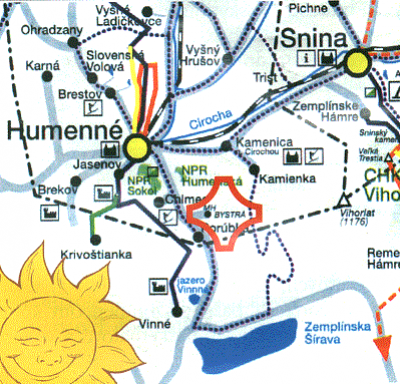 Zdruenie Horn Zempln-mapa