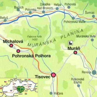 Mikroregin Murnska Planina-mapa